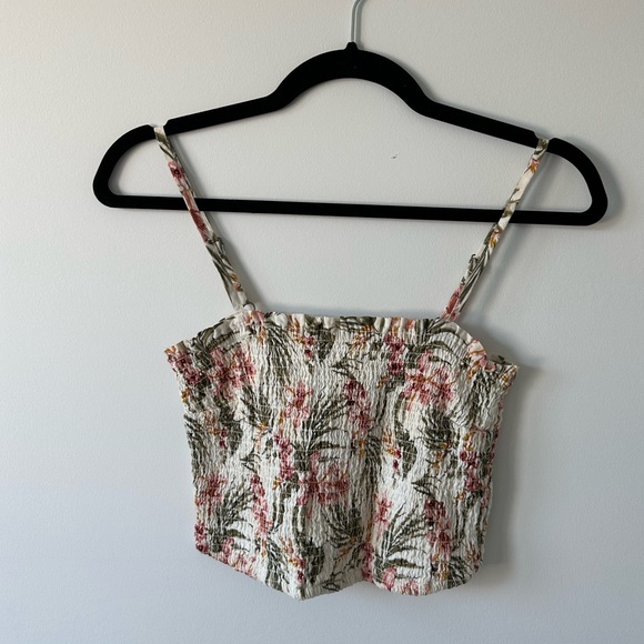 Abercrombie smocked floral tube top - Picture 1 of 3